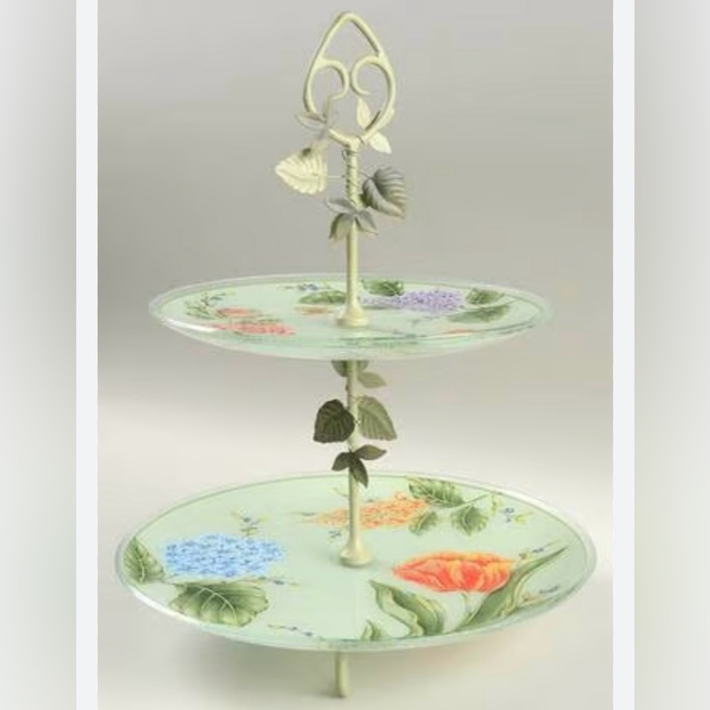 Vintage princess house garden tiered server